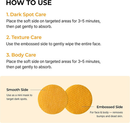 Dr.Melaxin TX Turmeric Toner Pads, 70 Sheets, Tranexamic Acid, Kojic Acid, Turmeric Dr.Melaxin
